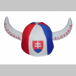 Slovakia, klobúk s rohami 100%polyester, univerzálna veľkosť